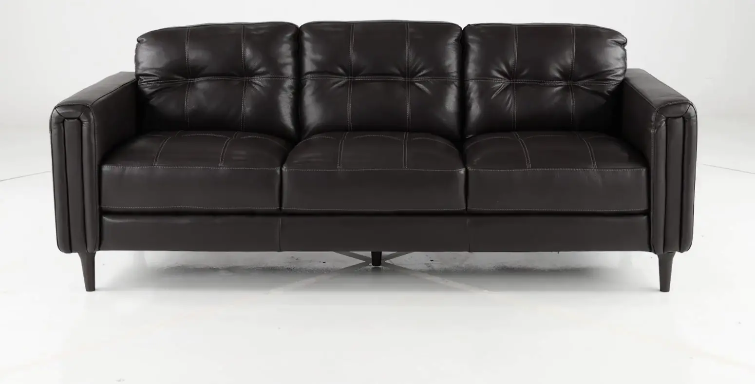 Verona Dark Brown Leather Sofa