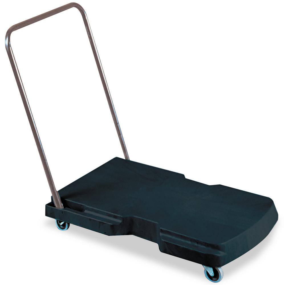 Rubbermaid Commercial Products Utility Duty Triple Trolley with Straight Handle and Casters RCP440000