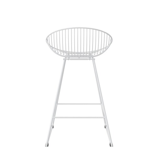 Ellis Wire Counter Stool， White