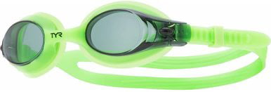 TYR Swimple Kids Youth Swim Goggles Smoke/Green UV Anti-Fog Protection Swimming Pool Training Sports - WLM8 90072