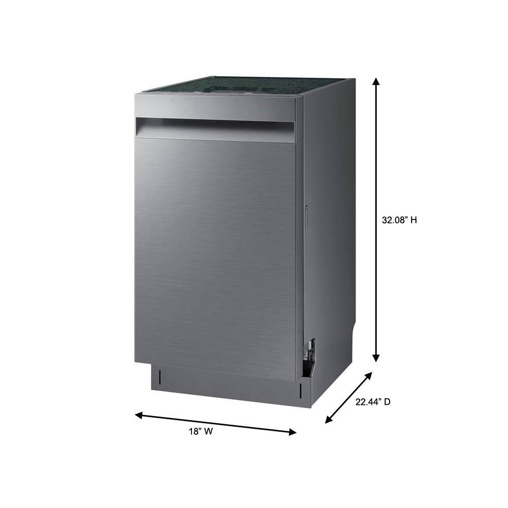  18 in. Top Control Dishwasher in Fingerprint Resistant Stainless Steel AutoRelease 46 dBA DW50T6060US