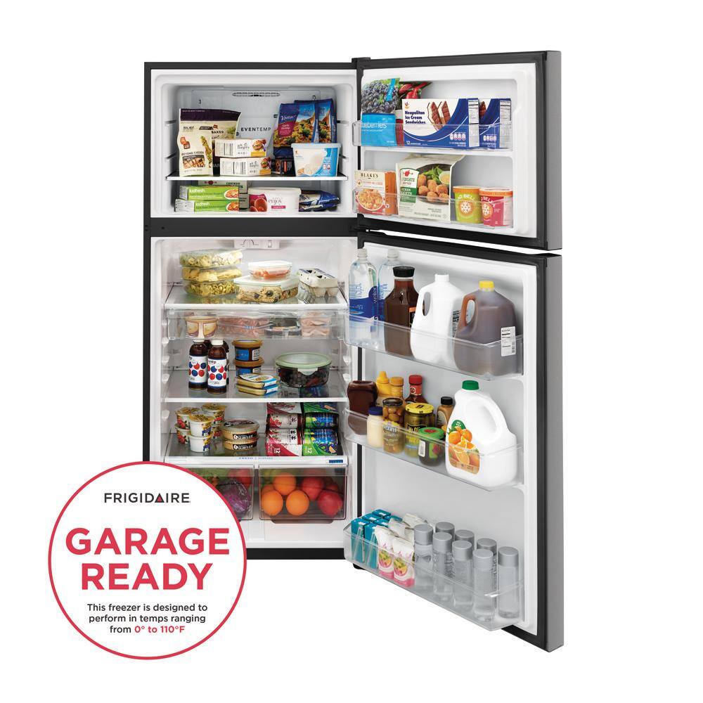 Frigidaire 28.5 in. 20 cu. ft. Top Freezer Refrigerator in Stainless Steel Energy Star FFHT2045VS