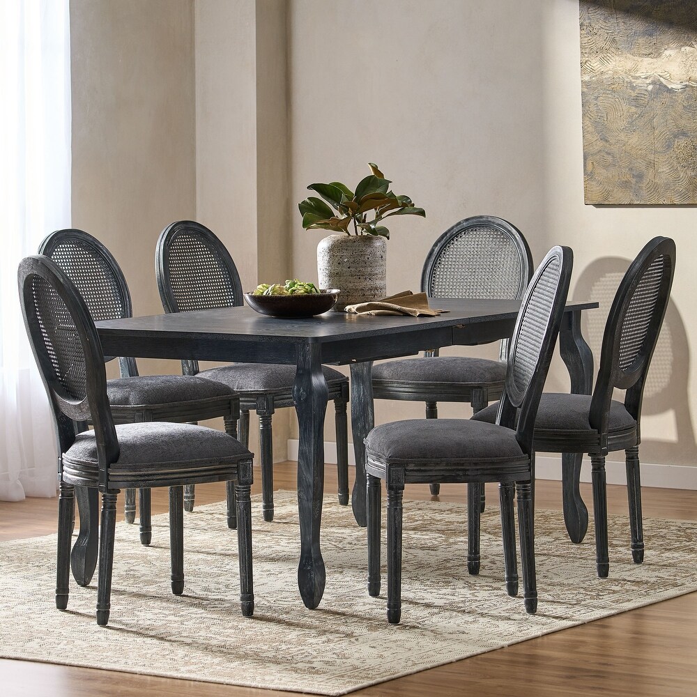 Alachua Upholstered Expandable 7 Piece Dining Set by Christopher Knight Home