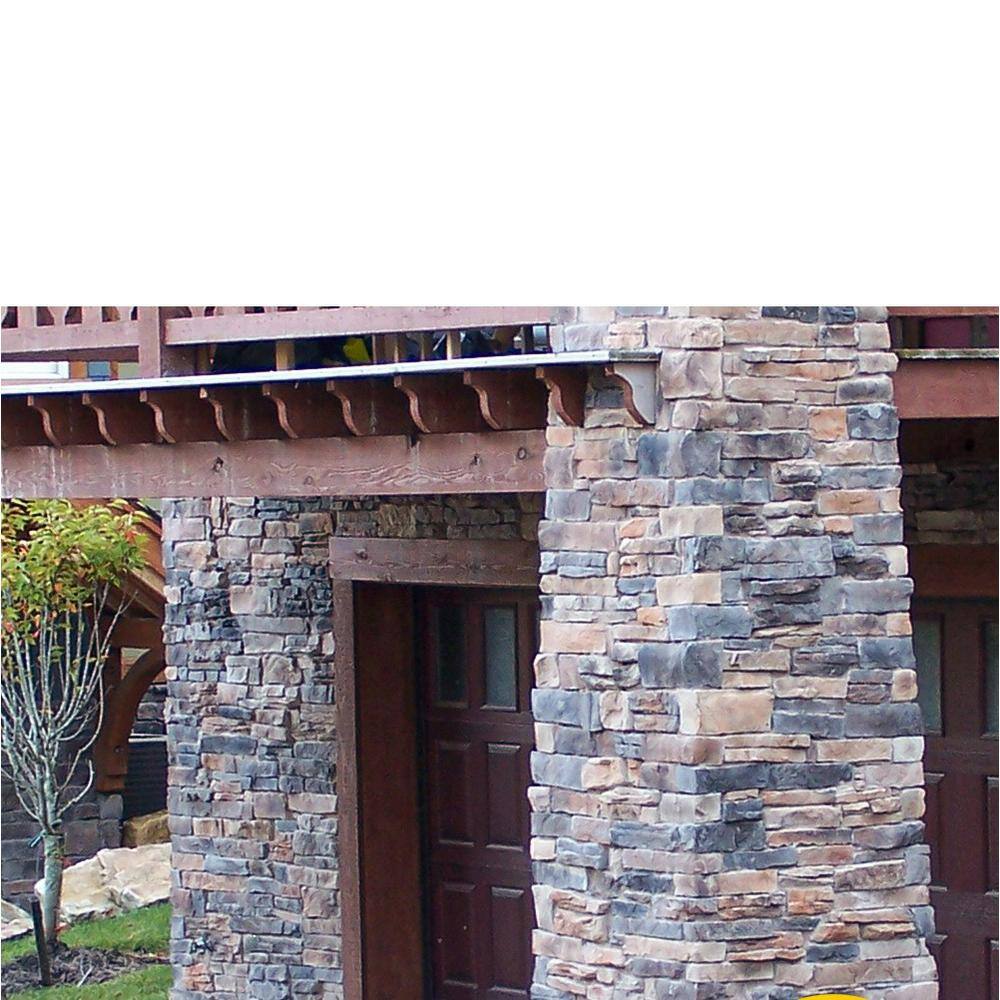 M-Rock Traditional 1.5 in. to 4 in. x 5 in. to 9 in. Shiloh Ledge Stone Concrete stone Veneer (8 sq. ft.bx) mrshilohbx