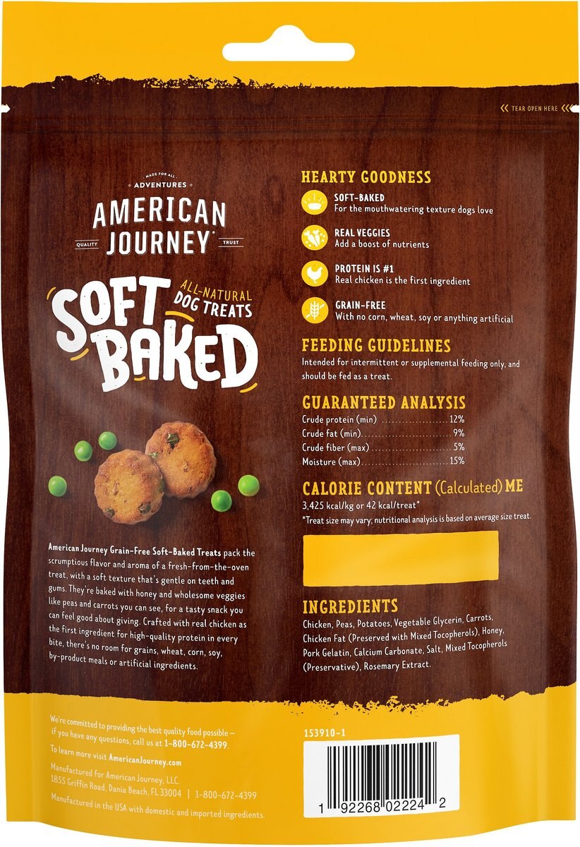 American Journey Chicken Recipe Grain-Free Soft-Baked Dog Treats