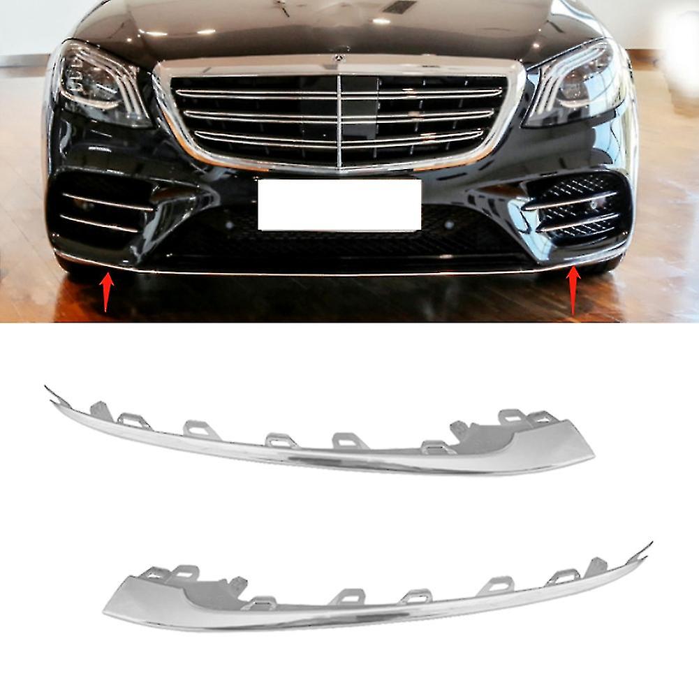 2228857800 Car Front Bumper Right Side Chrome Trim Strip For W222 S Class 2018 2019 2020