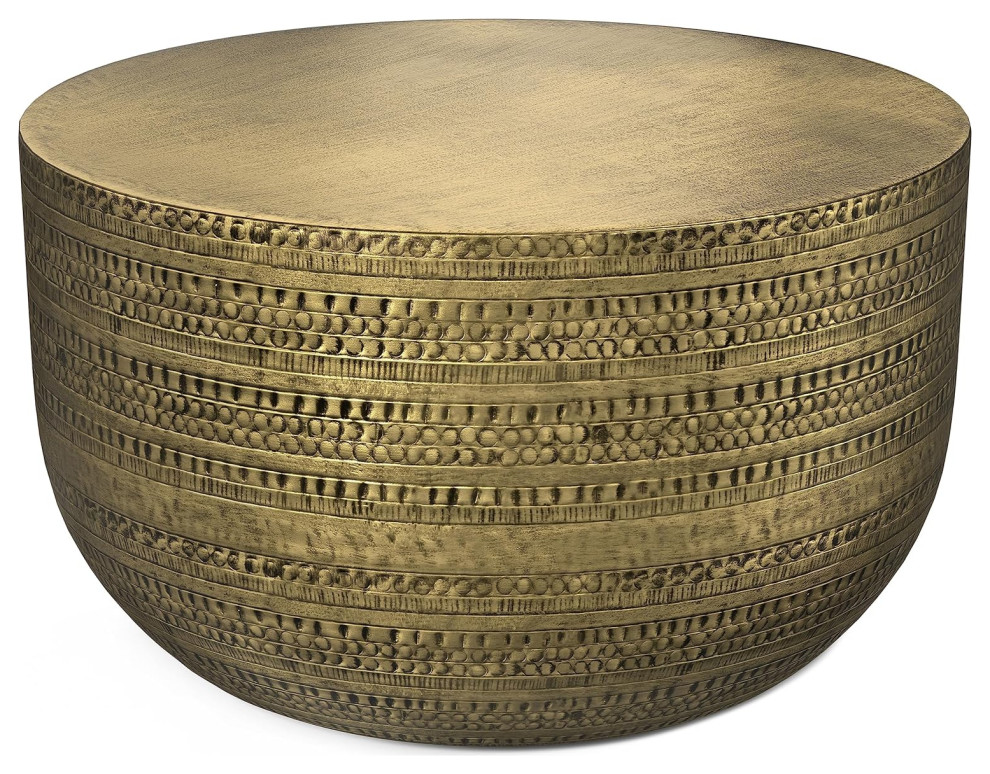 Unique Coffee Table  Distinctive Textured Metal Construction   Contemporary   Coffee Tables   by Decor Love  Houzz