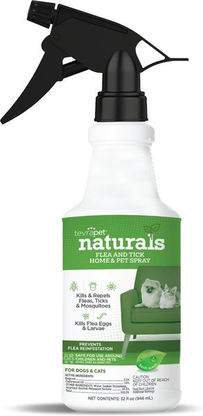 TevraPet Naturals Flea and Tick Home and Pet Spray， 32-oz bottle