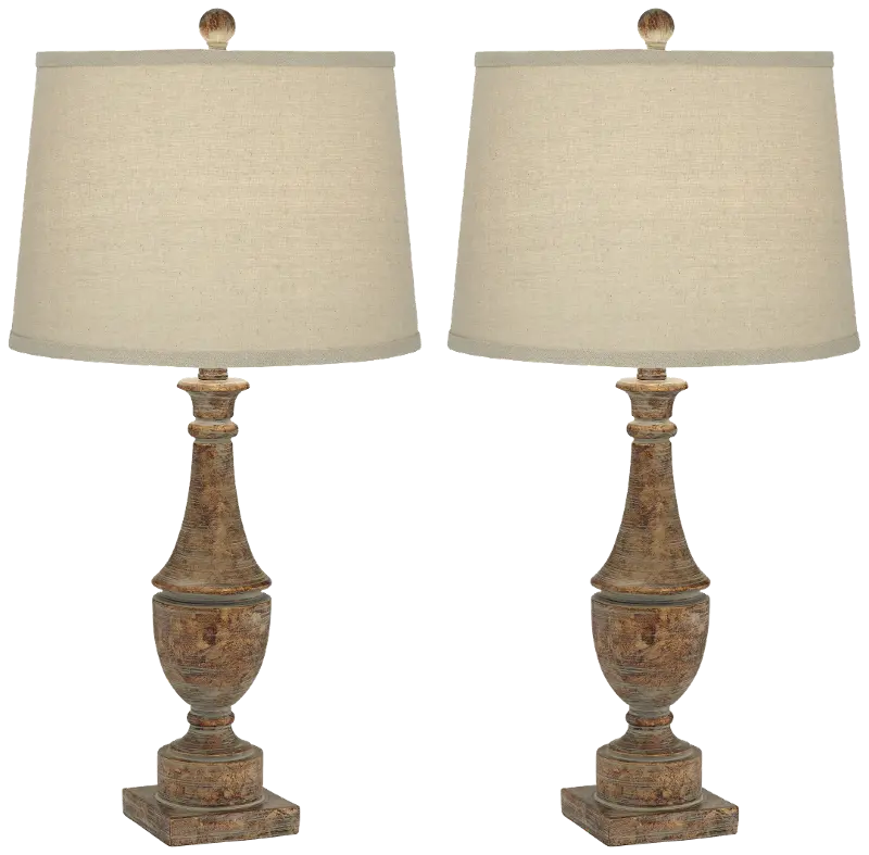 Collier Farmhouse Table Lamps， Set of 2