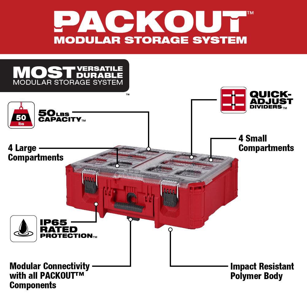 Milwaukee PACKOUT Deep Organizer 48-22-8432 from Milwaukee