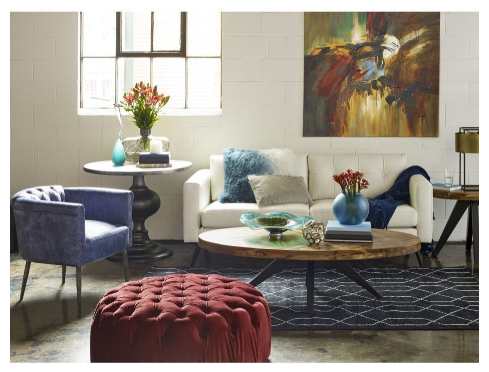 Shapkin Leather Arm Chair   Midcentury   Armchairs And Accent Chairs   by Old Bones Co.  Studios  Houzz