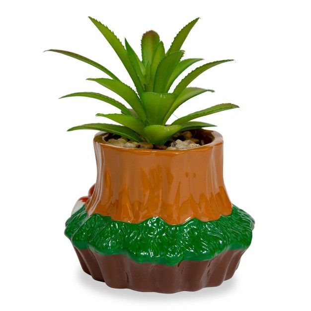 Easysfind 3.25 inch Mini Planter With Artificial Succulent