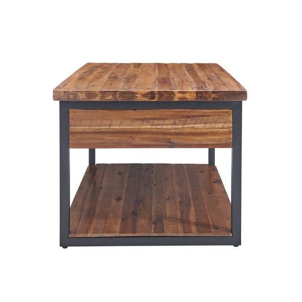 Carbon Loft Ciaravino Rustic Wood 3-piece Coffee and End Table Set