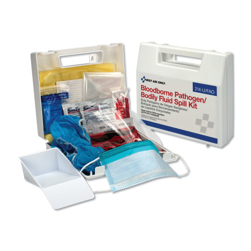 First Aid Only BBP Spill Cleanup Kit， 2.5 x 9 x 8 (214UFAO)