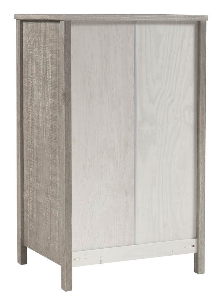 Baja Five Drawer Chest - Rustic Grey Finish