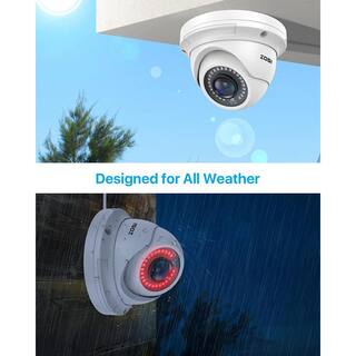 ZOSI ZM4295P 5MP PoE Wired Add-On IP Home Security Camera Motion Detection Only Work with Same Brand NVR IPC-4295P-W-C