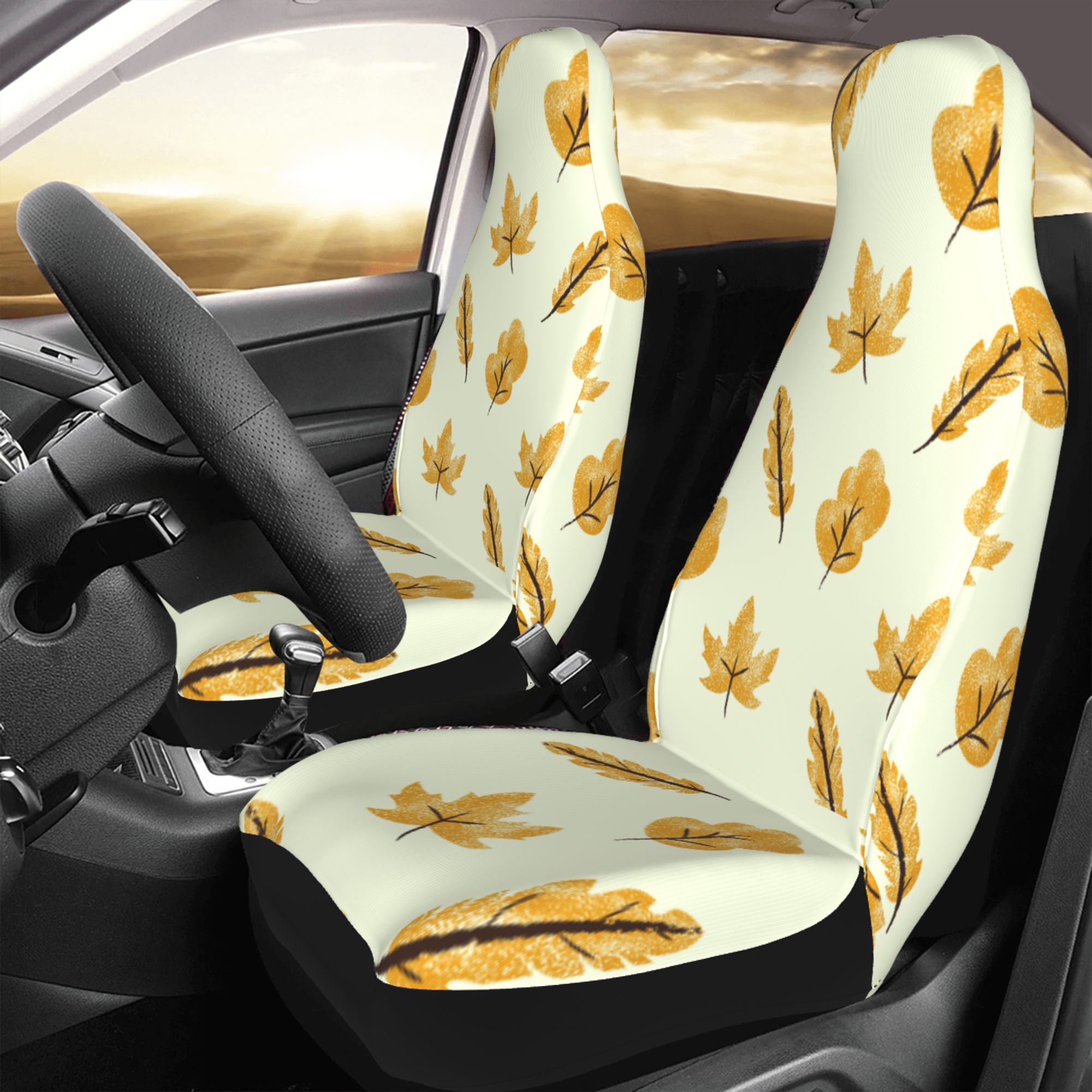 ZICANCN Car Seat Cover Leaves Foliage Maple Trees Car Front Seat Covers Protectors ， Automotive Seat Covers for Cars Trucks Suv