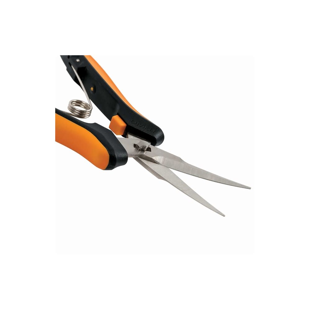 Fiskars Steel Blade Curved Pruning Snip with Softgrip Handle