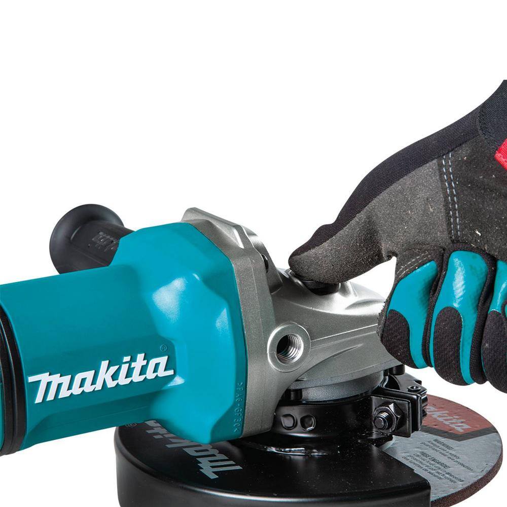 Makita 18V X2 LXT Lithium-Ion 36V Brushless Cordless 7 in. Paddle Switch Cut-OffAngle Grinder w Electric Brake Tool Only XAG12Z1