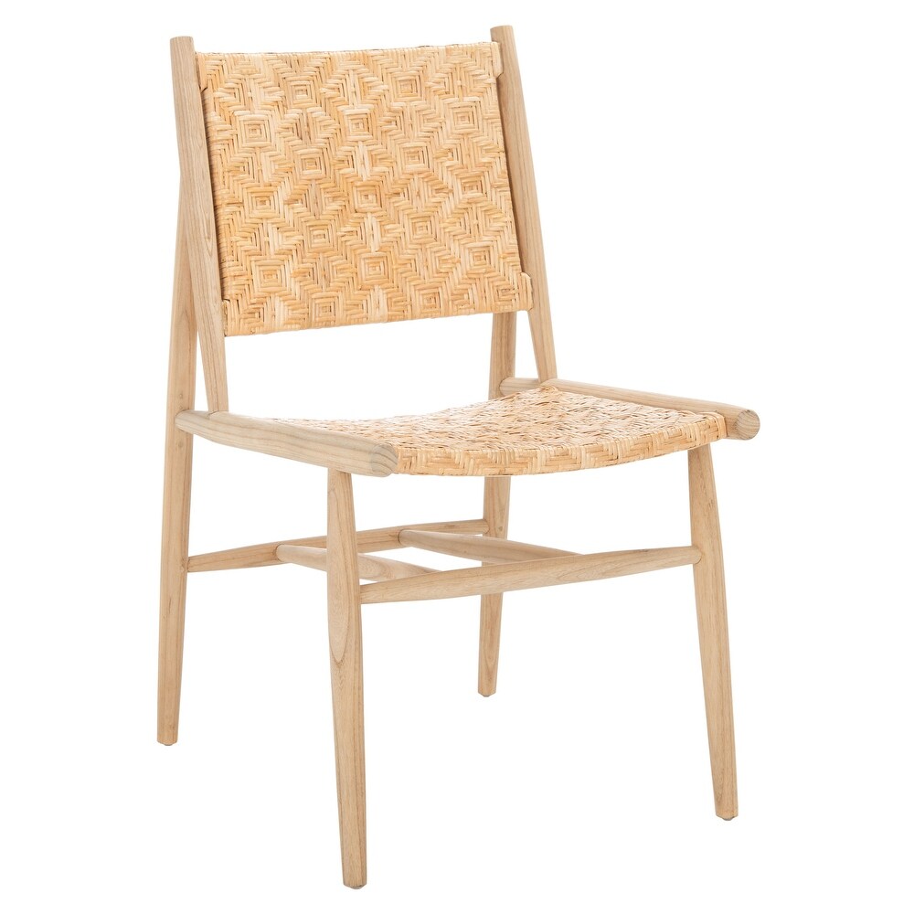 SAFAVIEH Adira Coastal Rattan Dining Room Chair (Set of 2)   24.8\