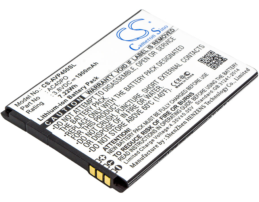 Archos 40 Power Replacement Battery BatteryClerkcom Mobile Phone