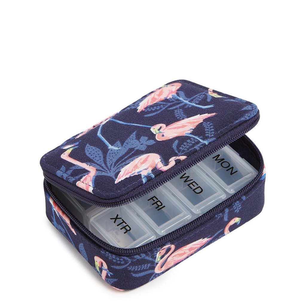 Vera Bradley  Travel Pill Case in Flamingo Party