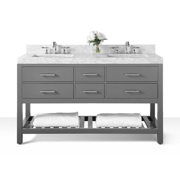 Elizabeth Espresso 60-Inch Vanity Console