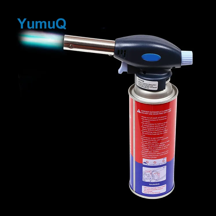 YumuQ ABS + Steel + Copper Portable Piezo Gas Refill Torch Lighter Fire Igniter Camping Ignition For Outdoor