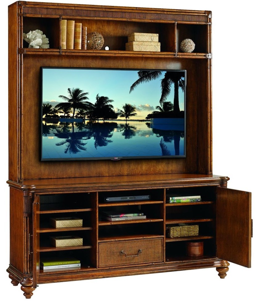 Pelican Cay Media Console   Tropical   Entertainment Centers And Tv Stands   by Stephanie Cohen Home  Houzz