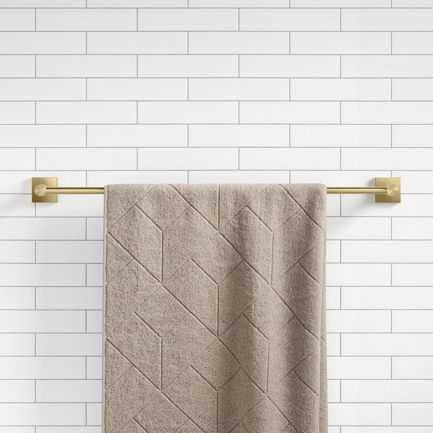 KRAUS Ventus 24-inch Bathroom Towel Bar in Brushed Gold