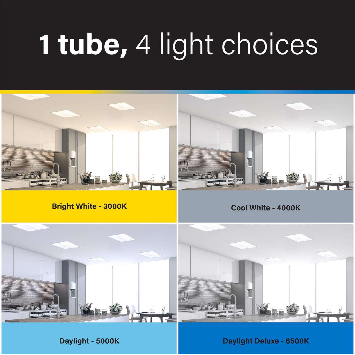 Feit LED Linear Tubular Bright White/Cool White/Daylight/Daylight Deluxe 48 in. G5 T5 LED Linear Lam