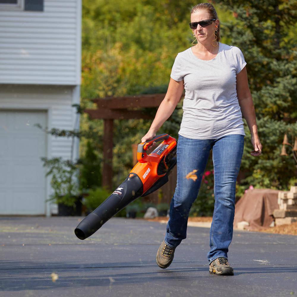 ECHO DPB-2500R2 eFORCE 56V X Series 151 MPH 526 CFM Cordless Battery Handheld Leaf Blower with 5.0Ah Battery and Rapid Charger