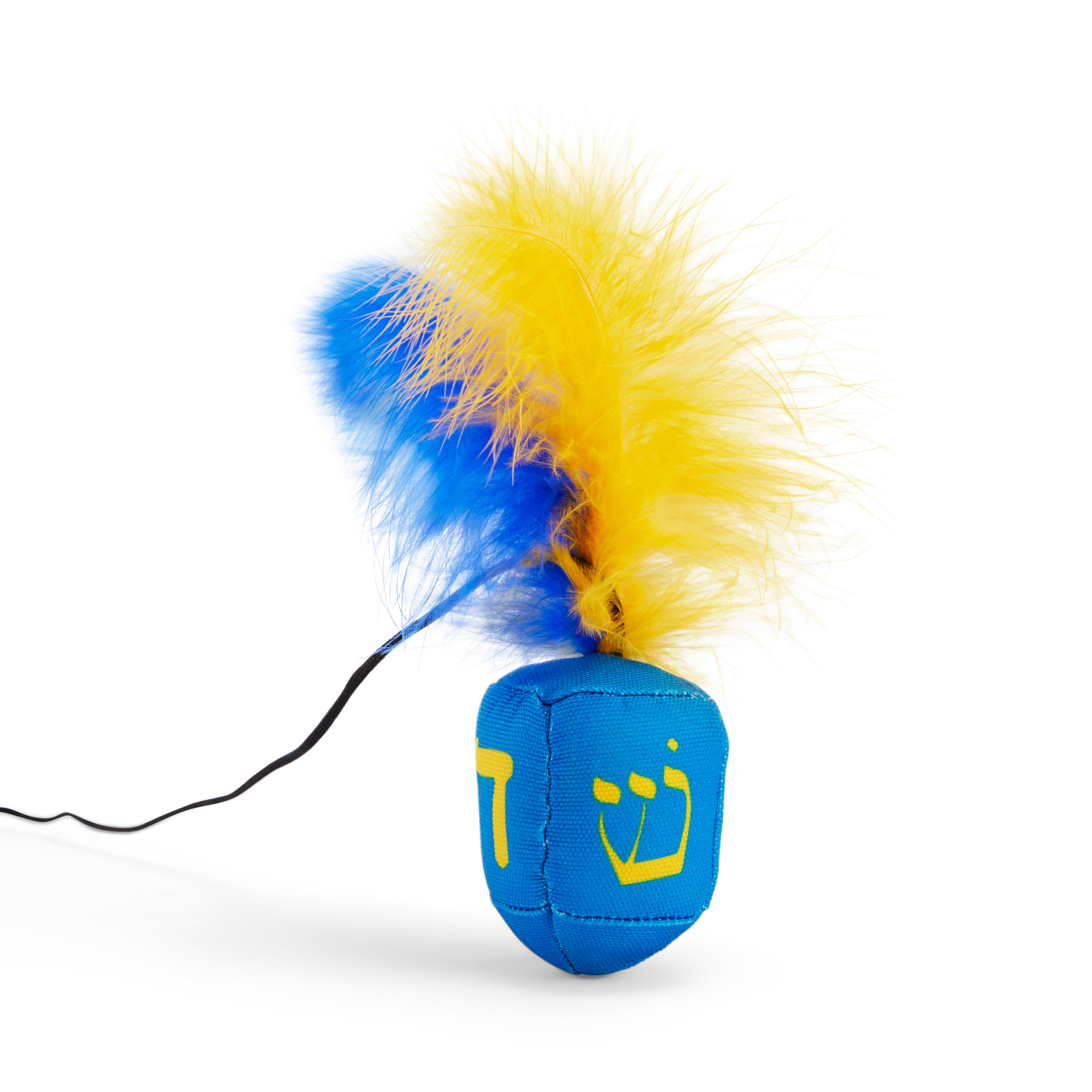 More and Merrier Cat Dreidel Teaser Toy