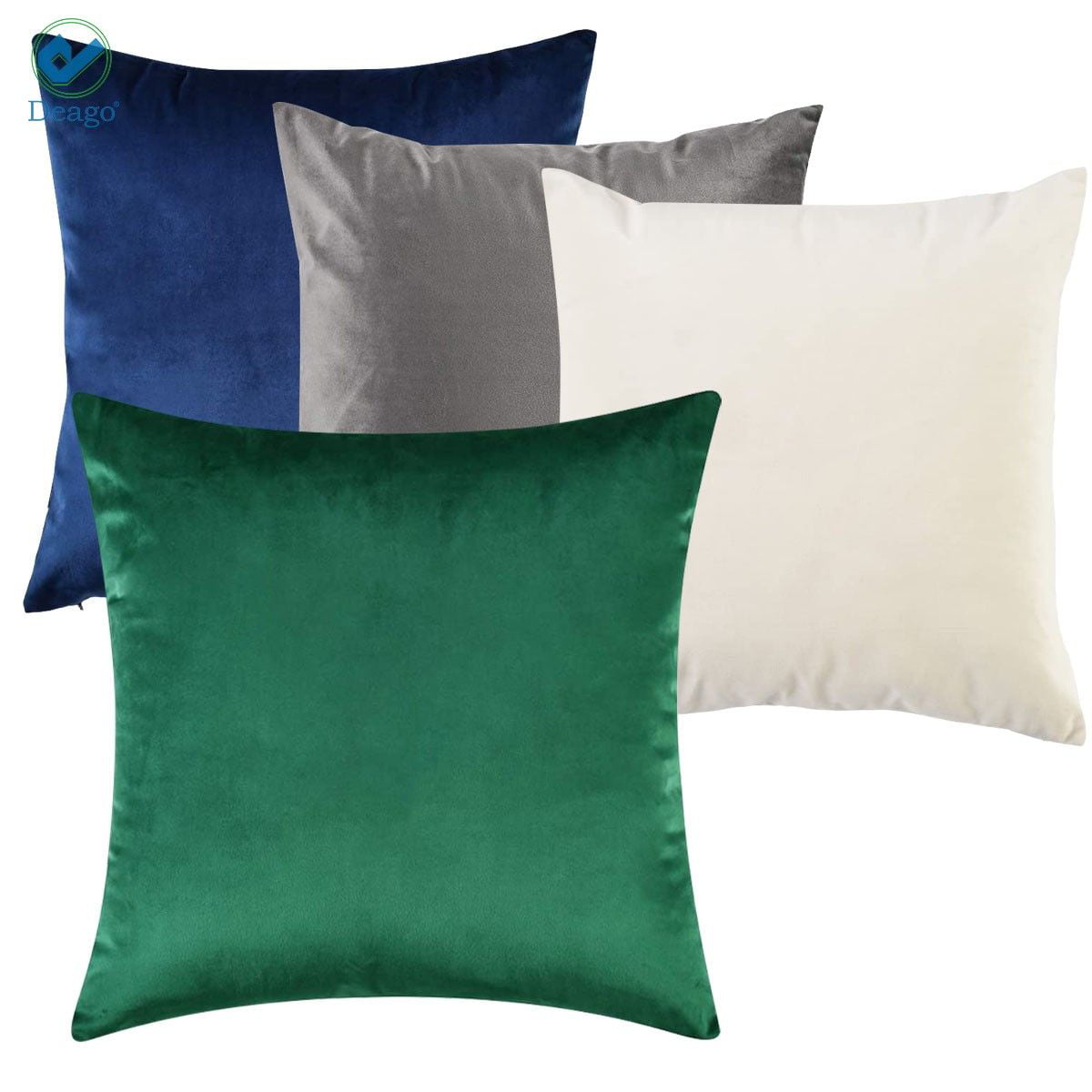 Deago 2 Pack Velvet Decorative Throw Pillow Covers,20