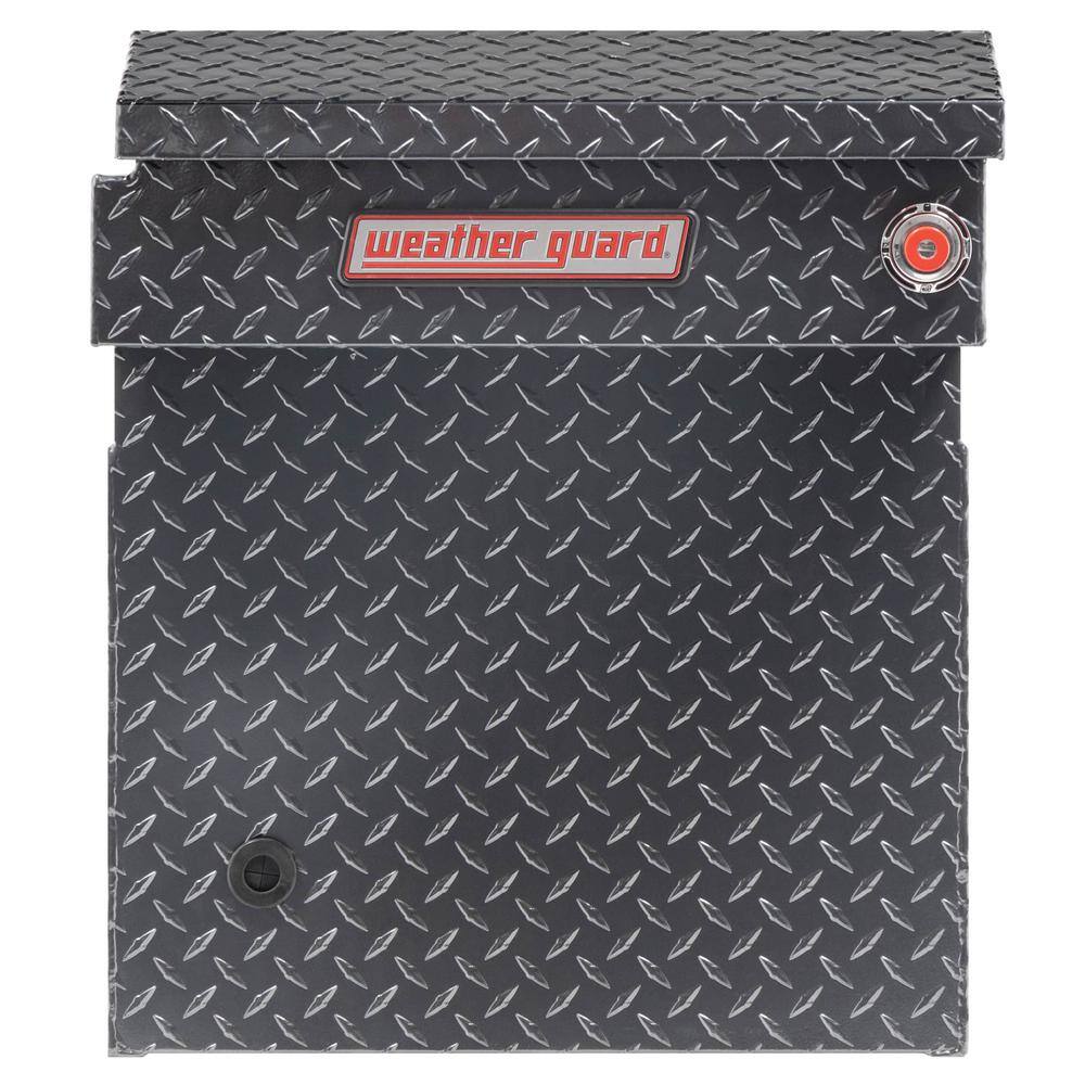 Weather Guard 72 in. Gray Aluminum Full Size Deep Crossbed Truck Tool Box 123-6-03