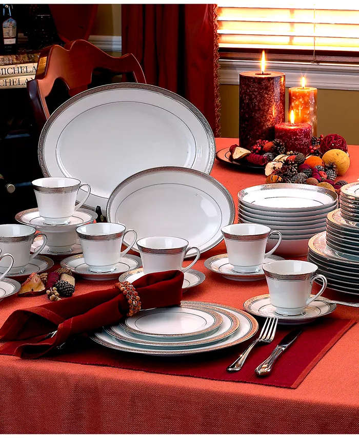 Noritake Crestwood Platinum Dinnerware Collection