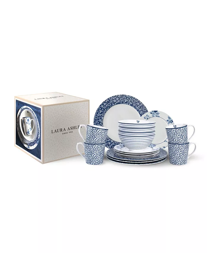 Laura Ashley Blueprint Collectables Dinner Set in Gift Box 16 Pieces