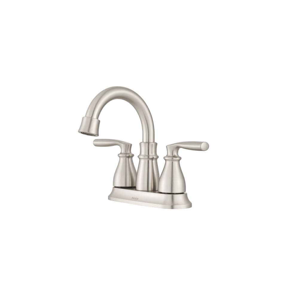 Moen Hilliard Bathroom Faucet Spot Resist Nickel 2 Handle HighArc