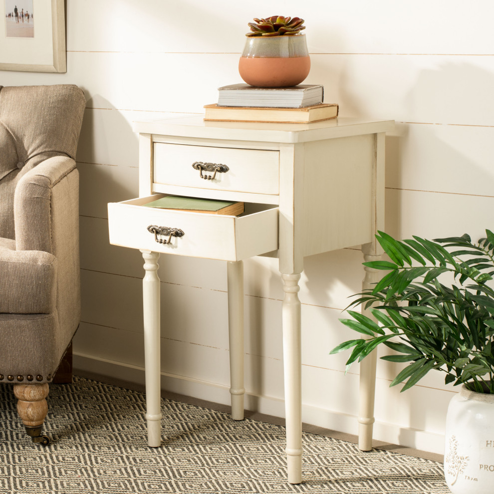 Safavieh Marilyn End Table With Storage Drawers   Traditional   Side Tables And End Tables   by Safavieh  Houzz