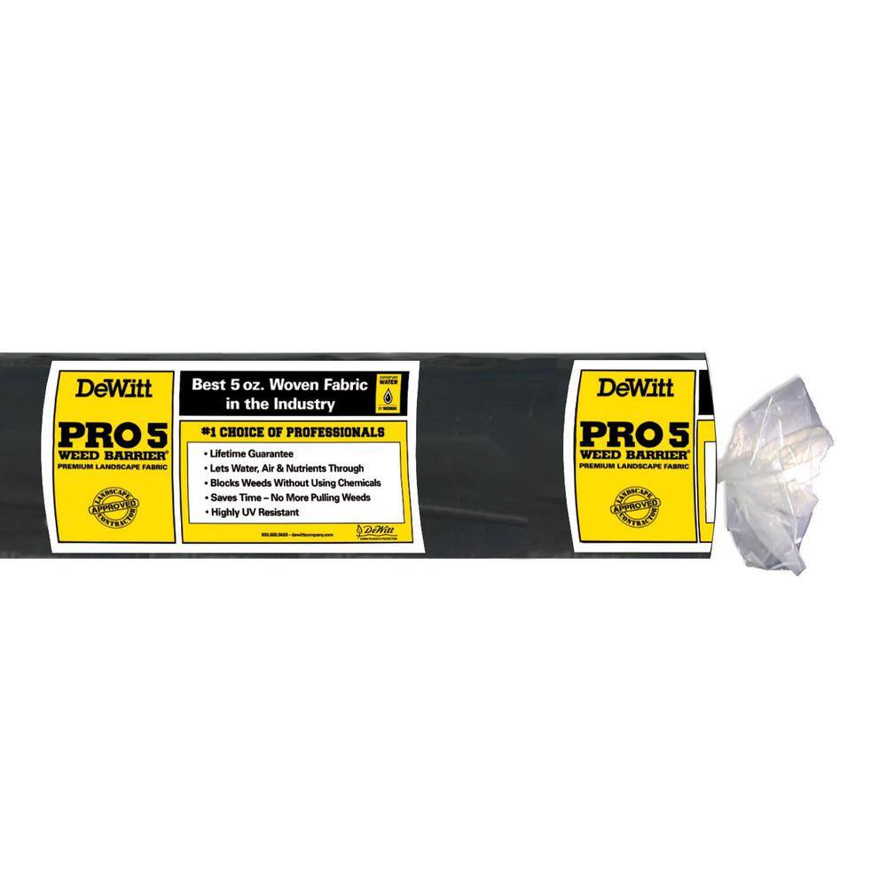 DeWitt P5 Pro 5 Weed Barrier Fabric and P4 Pro 5 Weed Barrier Fabric DWT-P5 + DWT-P4