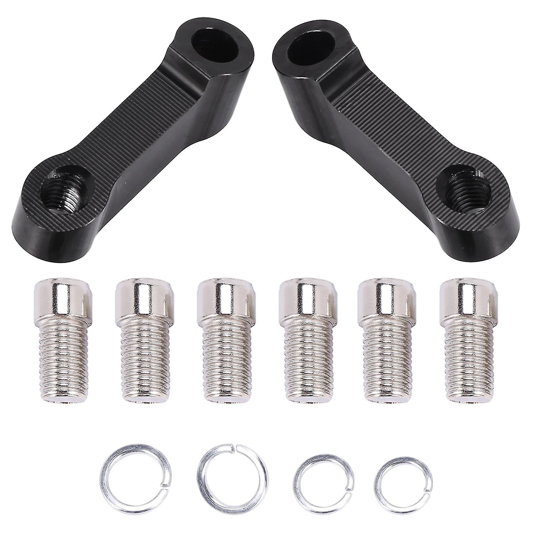 Cnc Universal Aluminum 10mm Motorcycle Mirror Mount Riser Extenders Spacers Extension Adapter Adapt