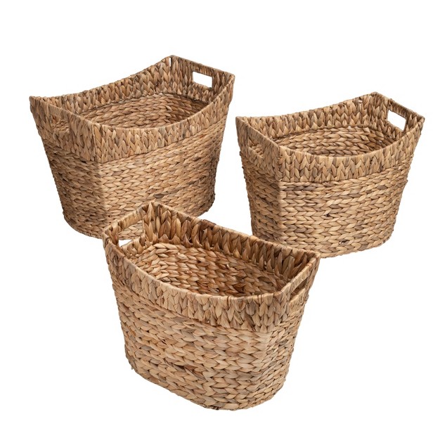 Honey can do 3pc L Nesting Natural Baskets