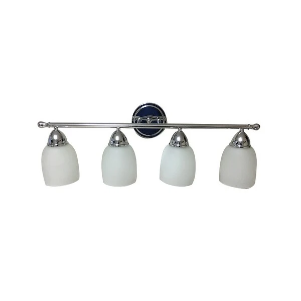 Batholomew 4-Light Dimmable Chrome Finish Vanity Light