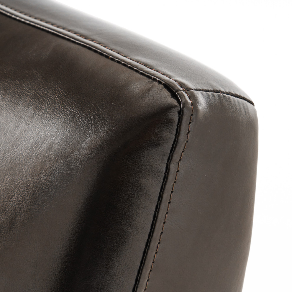 GDF Studio Bristol Leather Club Chair   Transitional   Armchairs And Accent Chairs   by GDFStudio  Houzz