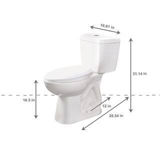 Niagara Stealth 2-Piece 0.8 GPF Ultra-High-Efficiency Single Flush Elongated Toilet in White 77000WHAI1N7714 N7717