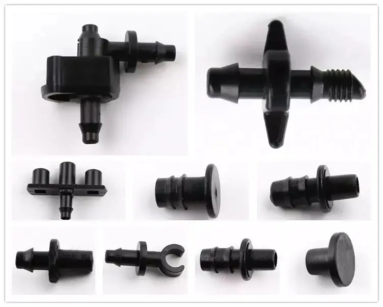 drip irrigation PE tube adaptor plastic dripper accessory barbed hose fitting connector for garden water saving supply