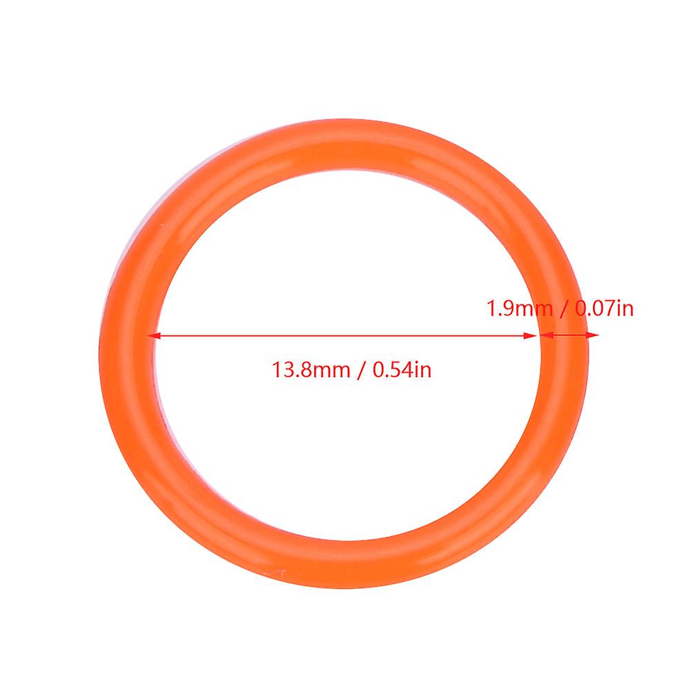 10pcs 13.8*1.9mm High Strength Polyurethane Oand#8209;rings For Paintball Gun Co2 Air Tank (orange)