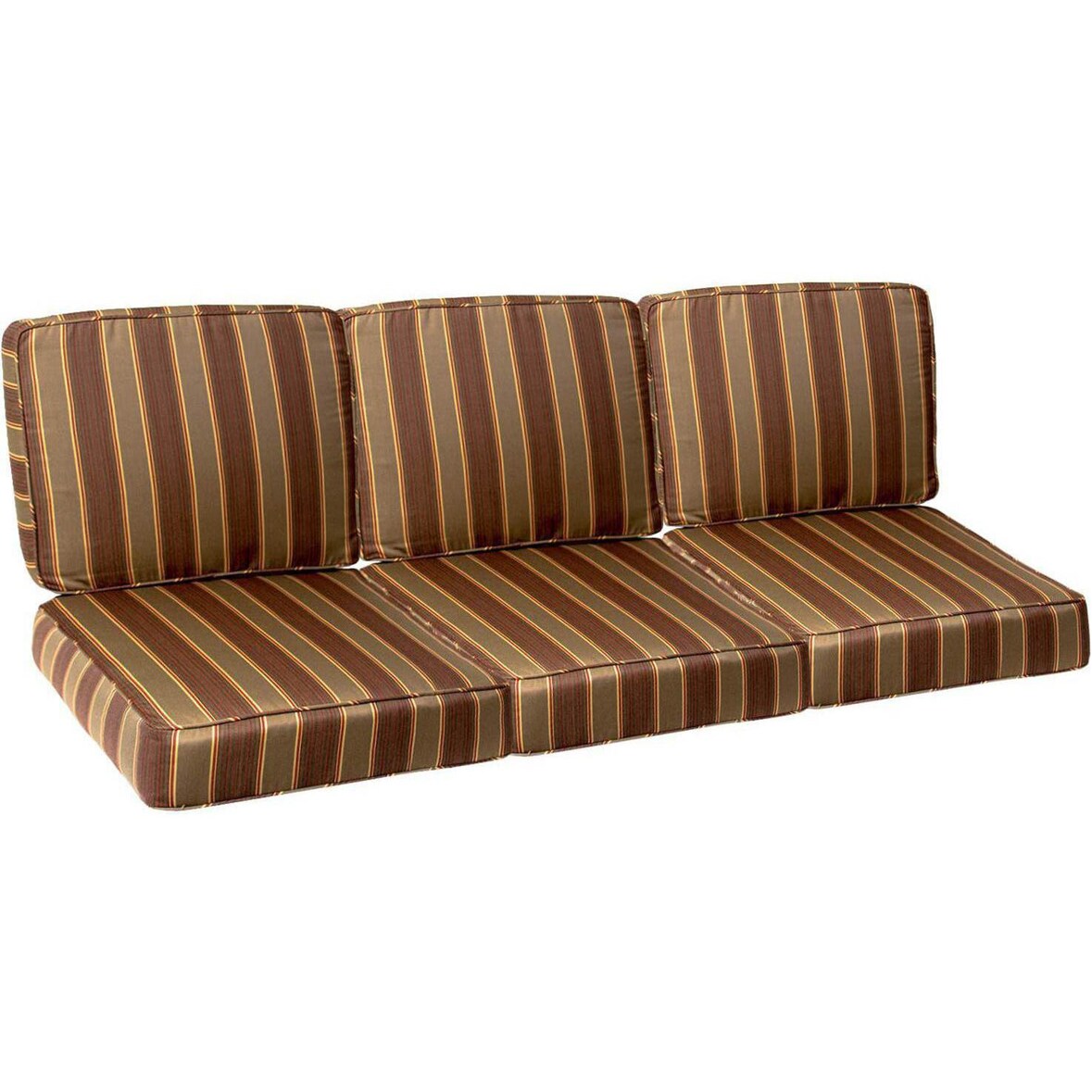 Sunbrella Davidson Redwood Medium Outdoor Replacement Sofa Cushion Set W/ Piping By Signature