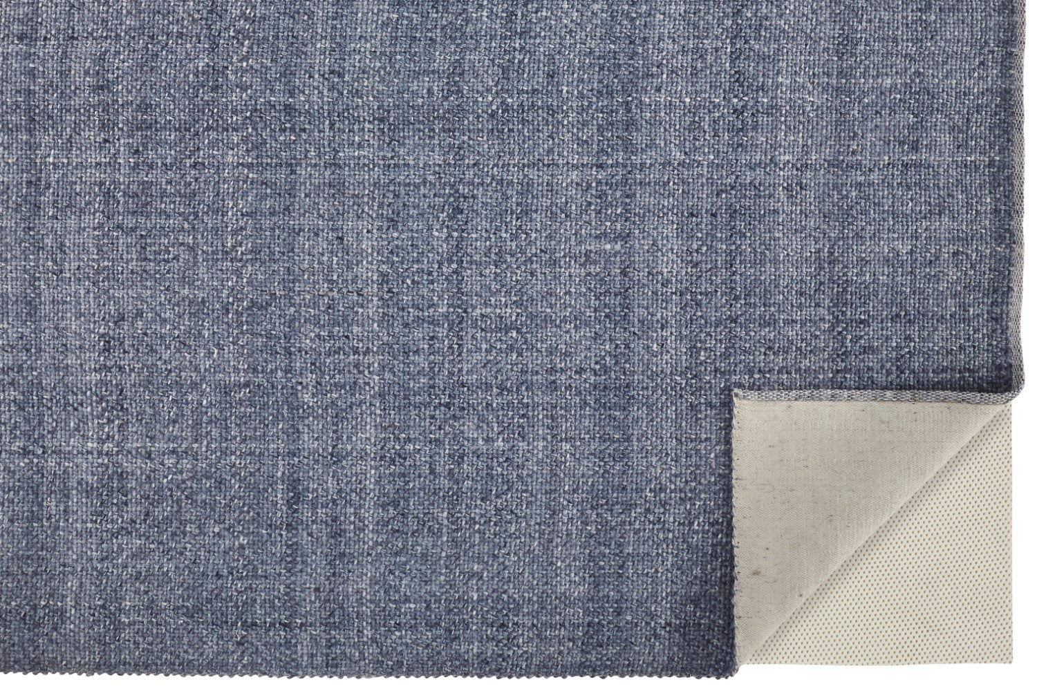 Siona Handwoven Solid Color Navy/Denim Blue Rug