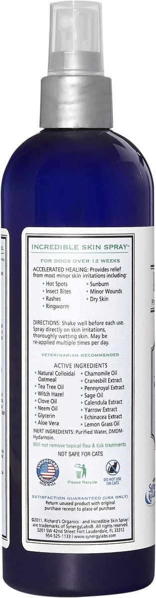 Richard's Organics Incredible Skin Spray for Dogs